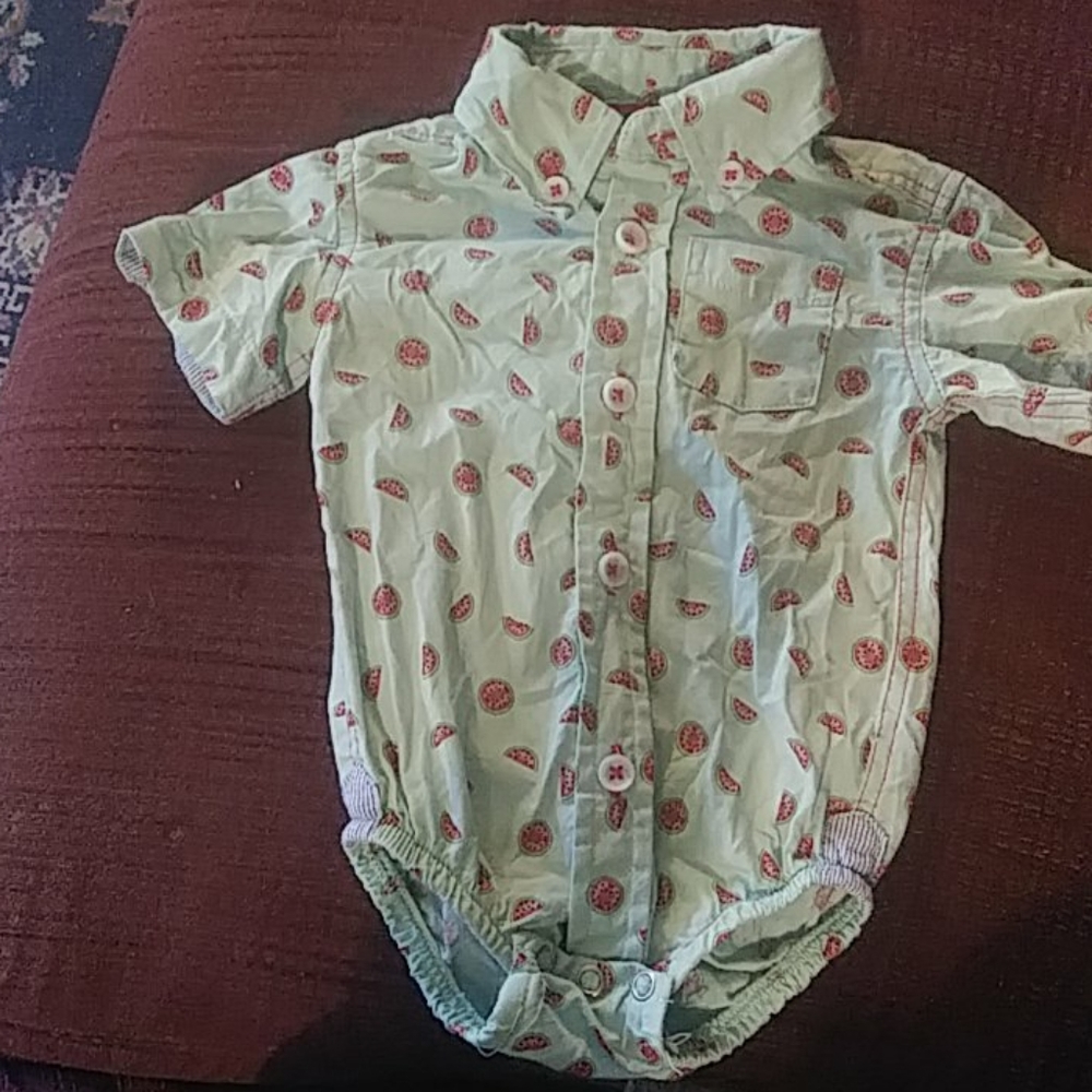 Little girl. One piece button up